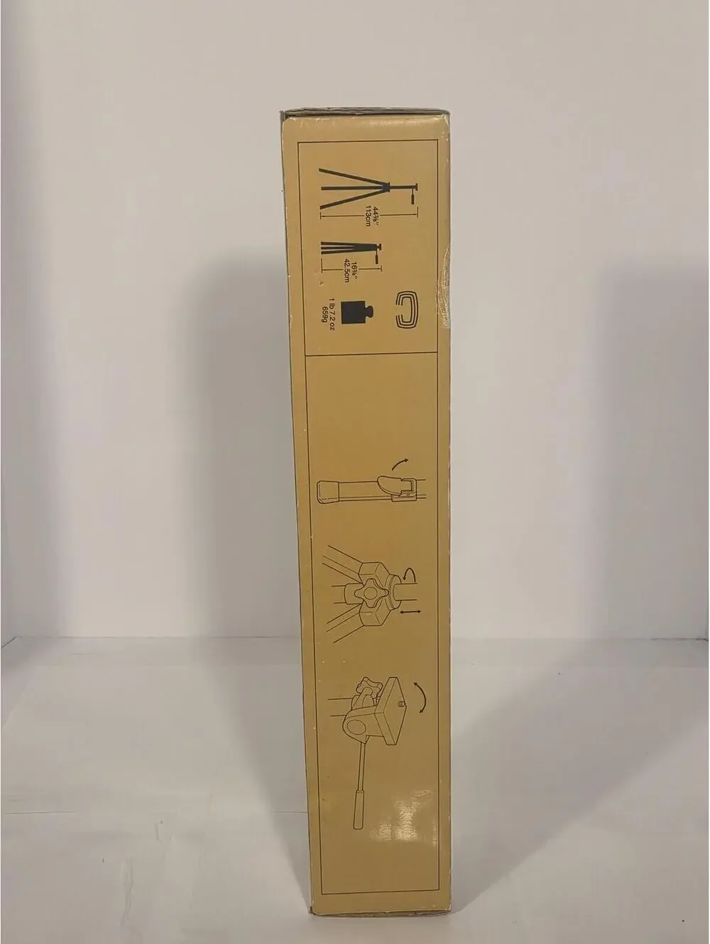 Vivitar 901 Tripod Aluminum Pan Tilt Head Adjustable Camera 44.5in W Box